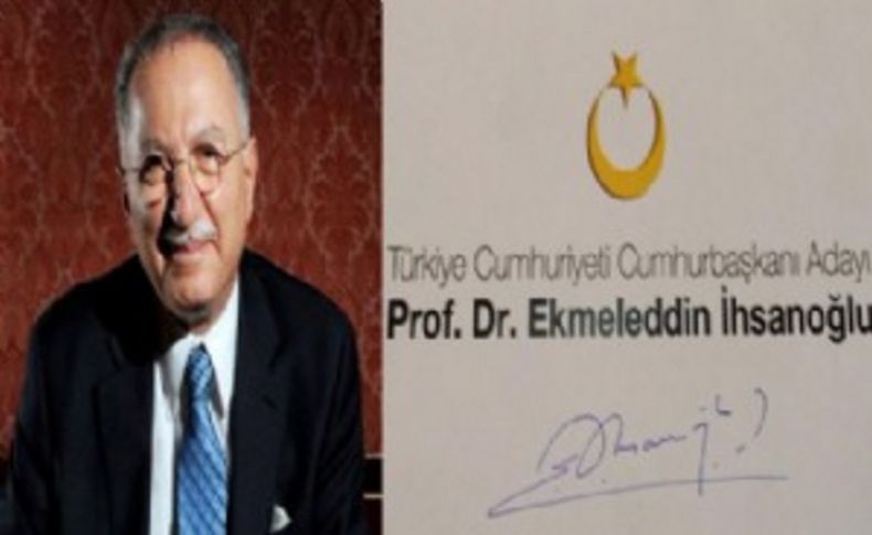 İşte Ekmeleddin İhsanoğlu'nun seçim logosu